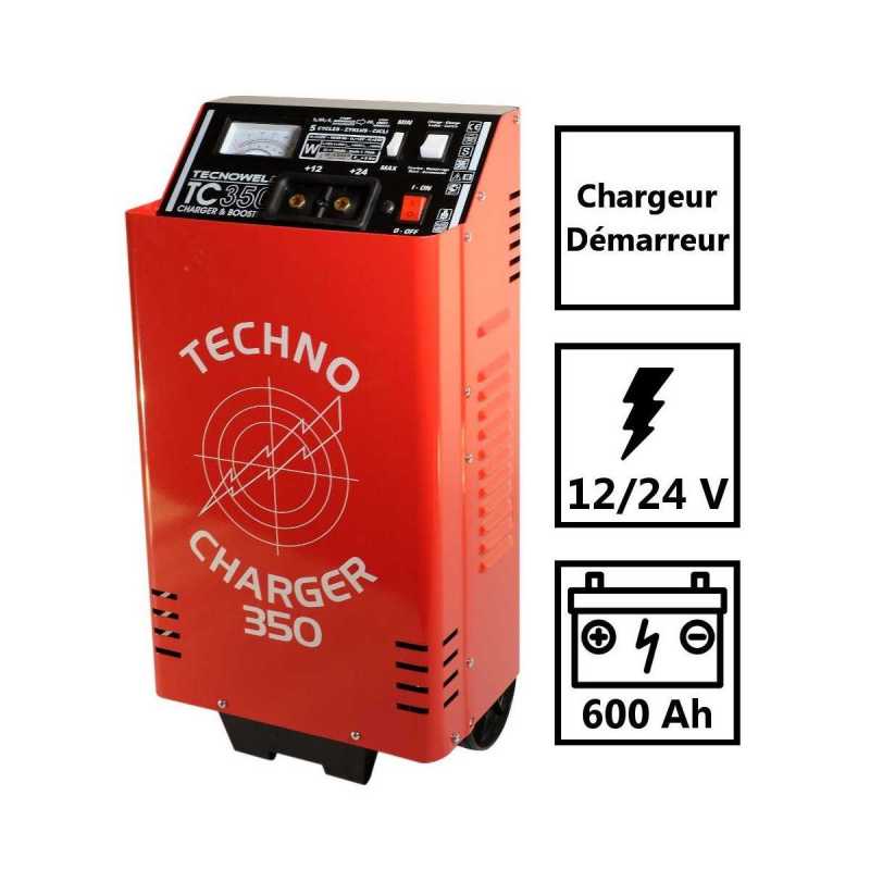 Chargeur de batterie TEC 2- 6/12V - Chargeur batterie voiture jusqu'à 80 Ah- Protection thermique